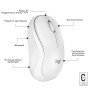 Мишка бездротова Logitech M240 Silent Off White (910-007120)