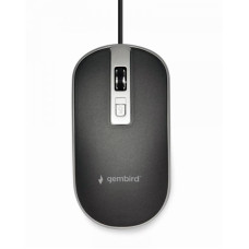 Мишка Gembird MUS-4B-06-BS Black/Silver