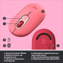 Мышь беспроводная Logitech POP Mouse Bluetooth (910-006548) Heartbreaker Rose