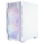 Корпус 1stPlayer D4-M-WH-2F1P-W-1F1-W White