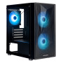 Корпус Prologix E102 Tempered Glass&Mesh Black
