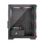 Корпус 1stPlayer X2-M-BK-4F1 Black без БЖ