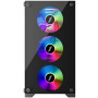 Корпус 1stPlayer X2-M-BK-4F1-PS-600FK-EU Black 600W