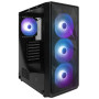 Корпус 1stPlayer FD3-BK-4F7 Black без БЖ
