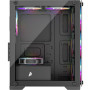 Корпус 1stPlayer X2-M-BK-4F1-PS-600FK-EU Black 600W