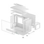 Корпус DeepCool CH160 Plus White (R-CH160-WHNGM0-G) без БЖ