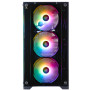 Корпус 1stPlayer X2-M-BK-4F7 Black без БЖ