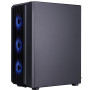 Корпус 1stPlayer H6-BK-4F7 Black без БЖ