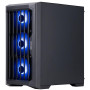 Корпус 1stPlayer H2-BK-4F7 Black без БЖ