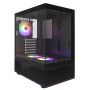 Корпус 1stPlayer Mi7-A-2F2R-1F2 Black без БЖ