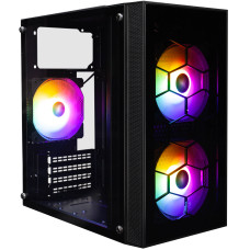 Корпус 1stPlayer X1-BK-3F1-PS-600FK-EU Black 600W