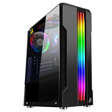 Корпус 1stPlayer R3-A-3R1 Color LED Black без БП