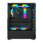 Корпус 1stPlayer V2-A-4R1 Color LED Black без БП