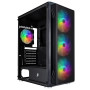 Корпус 1stPlayer X5-BK-4F1 Black без БЖ