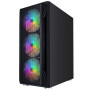 Корпус 1stPlayer X5-BK-4F1 Black без БЖ