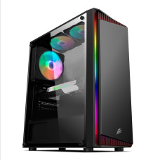 Корпус 1stPlayer RB-4-1G6-BK Black без БП