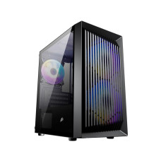 Корпус 1stPlayer BS-2-3F1-BK Black без БЖ