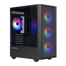 Корпус Prologix E107 Tempered Glass Black без БЖ
