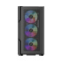 Корпус 1stPlayer T7-P-4F2(AP) Black без БЖ