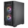 Корпус 1stPlayer D4-M-BK-2F1P-1F1 Black