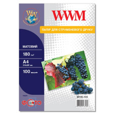 Фотобумага WWM Photo матовая 180г/м2 A4 100л (M180.100)