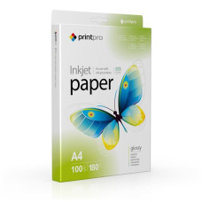 Фотобумага PrintPro глянцевая 180г/м2 A4 100л (PGE180100A4)