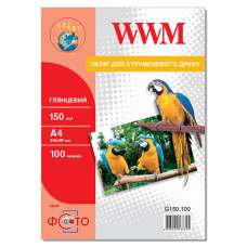 Фотобумага WWM Photo глянцевая 150г/м2 A4 100л (G150.100)
