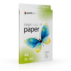 Фотобумага PrintPro глянцевая 200г/м2 A4 50л (PGE200050A4)
