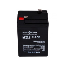 Аккумуляторная батарея LogicPower LPM 6V 5.2AH (LPM 6 - 5.2 AH) AGM