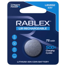 Акумулятор Rablex LIR2032 3.6V 75mAh (RLIR2032)