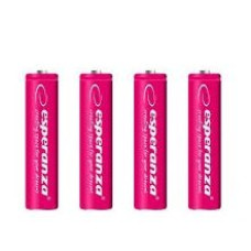 Акумулятор Esperanza Ni-MH AAA/HR03 1000 mAh BL 4шт Red