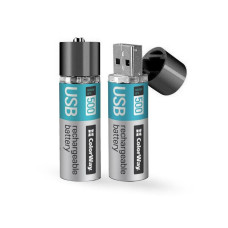 Аккумуляторы USB ColorWay (CW-UBAA-02) AA/HR06 Li-Pol 1200 mAh BL 2шт