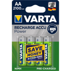 Аккумулятор Varta AA Long Life Accu 2100mAh * 4 NI-MH (READY 2 USE) (56706101404)
