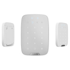 Беспроводная сенсорная клавиатура Ajax KeyPad Plus white (26078.83.WH)