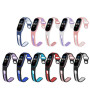 Ремешок BeCover Sport Style для Xiaomi Mi Smart Band 5/Mi Smart Band 6 White-Purple (705175)