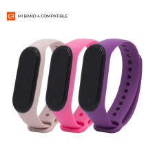 Ремешок Armorstandart для Xiaomi Mi Band 4/3 Pale Pink/Pink/Purple 3шт (ARM56668)