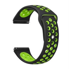 Ремешок BeCover Nike Style для Xiaomi Amazfit Bip/Bip Lite/Bip S Lite/GTR 42mm/GTS/TicWatch S2/TicWatch E Black-Green (705703)