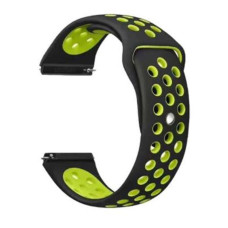Ремешок BeCover Nike Style для Xiaomi Amazfit Bip/Bip Lite/Bip S Lite/GTR 42mm/GTS/TicWatch S2/TicWatch E Black-Yellow (705706)