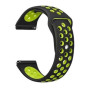 Ремешок BeCover Nike Style для Xiaomi Amazfit Bip/Bip Lite/Bip S Lite/GTR 42mm/GTS/TicWatch S2/TicWatch E Black-Yellow (705706)
