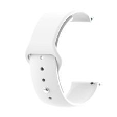 Силиконовый ремешок BeCover для Xiaomi iMi KW66/Mi Watch Color/Haylou LS01/LS02 White (706357)