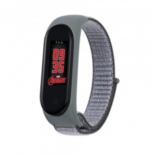 Ремешок BeCover Nylon Style для Xiaomi Mi Smart Band 5 Gray/Black (705423)