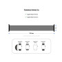 Ремінець Armorstandart Braided Solo Loop для Apple Watch 38mm/40mm/41mm Charcoal Size 2 (120 mm) (ARM58060)