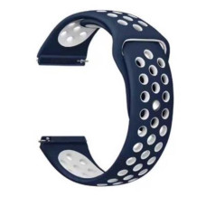 Ремешок BeCover Nike Style для Xiaomi Amazfit Bip/Bip Lite/Bip S Lite/GTR 42mm/GTS/TicWatch S2/TicWatch E Blue-White (705707)