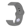Силиконовый ремешок BeCover для Samsung Galaxy Watch 42mm/Watch Active/Active 2 40/44mm/Watch 3 41mm/Gear S2 Classic/Gear Sport Gray (706180)