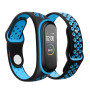Ремешок BeCover Nike Style для Xiaomi Mi Smart Band 5 Black-Blue (705150)