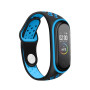 Ремешок BeCover Nike Style для Xiaomi Mi Smart Band 5 Black-Blue (705150)