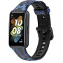 Ремінець BeCover Modern Style для Huawei Band 7/Honor Band 7 Black-Blue (709445)