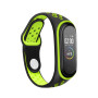 Ремешок BeCover Nike Style для Xiaomi Mi Smart Band 5/Mi Smart Band 6 Black-Green (705152)