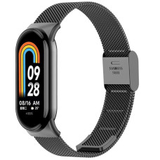 Ремінець BeCover Metal для Xiaomi Mi Smart Band 8 Black (709357)