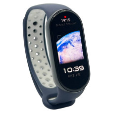 Ремінець BeCover Vents Style для Xiaomi Mi Smart Band 9 Blue White (711987)